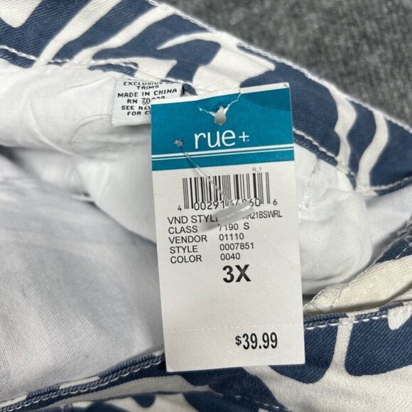 Rue21 Jeans Womens Plus 3X Blue Denim Skate Straight Leg Stretch High Rise New - Picture 8 of 12